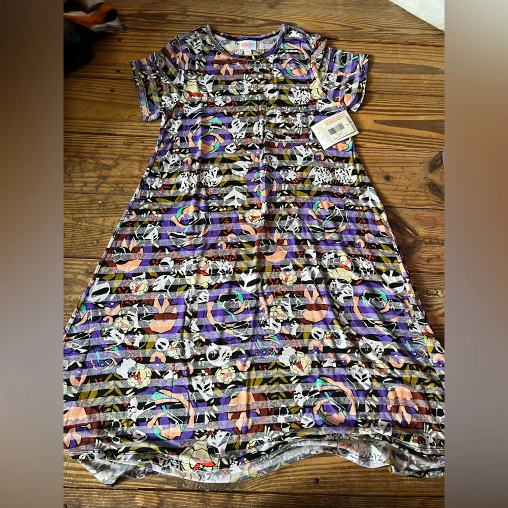 Lularoe Colorful Abstract Patterned Dress - Picture 1 of 5